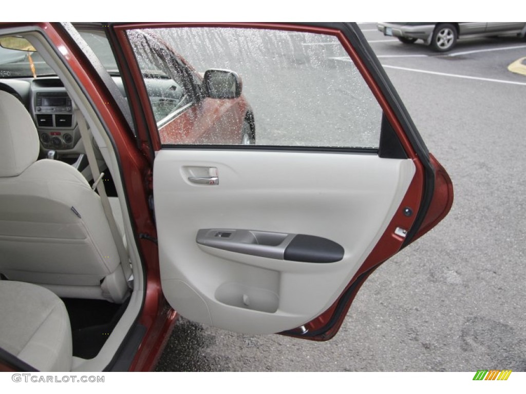 2009 Subaru Impreza 2.5i Premium Wagon Ivory Door Panel Photo #59966744