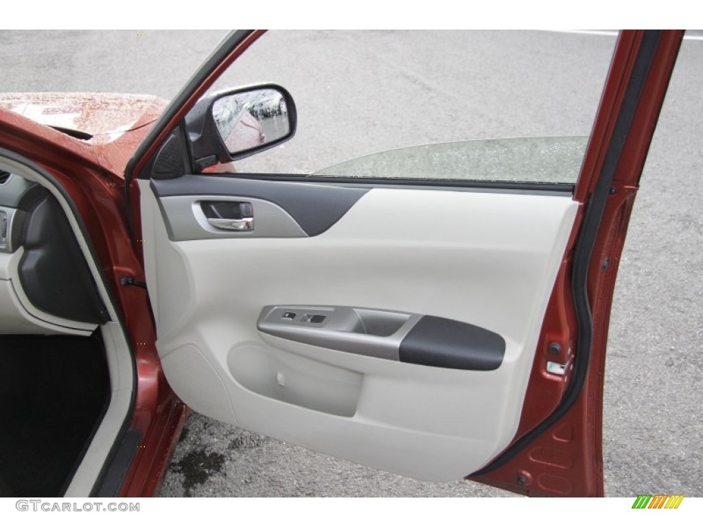 2009 Subaru Impreza 2.5i Premium Wagon Ivory Door Panel Photo #59966753