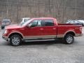 2012 Red Candy Metallic Ford F150 Lariat SuperCrew 4x4  photo #5