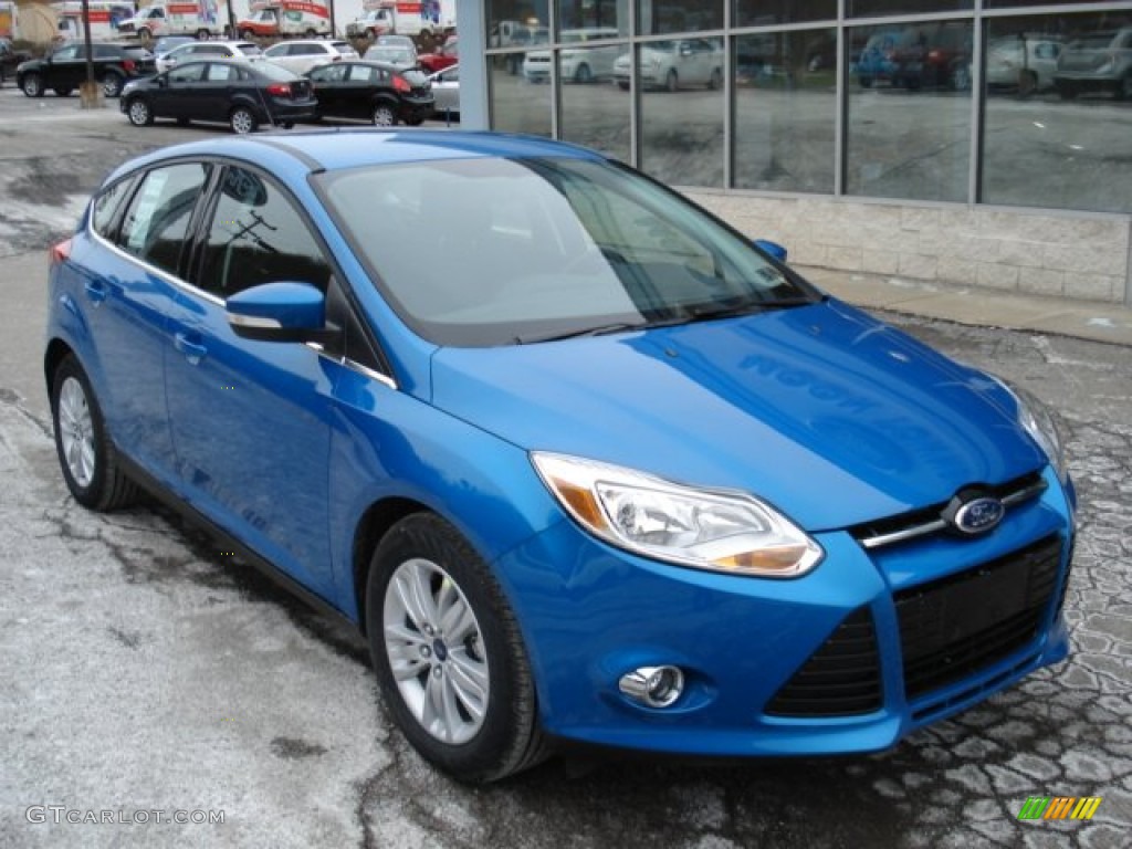 2012 Focus SEL 5-Door - Blue Candy Metallic / Stone photo #2