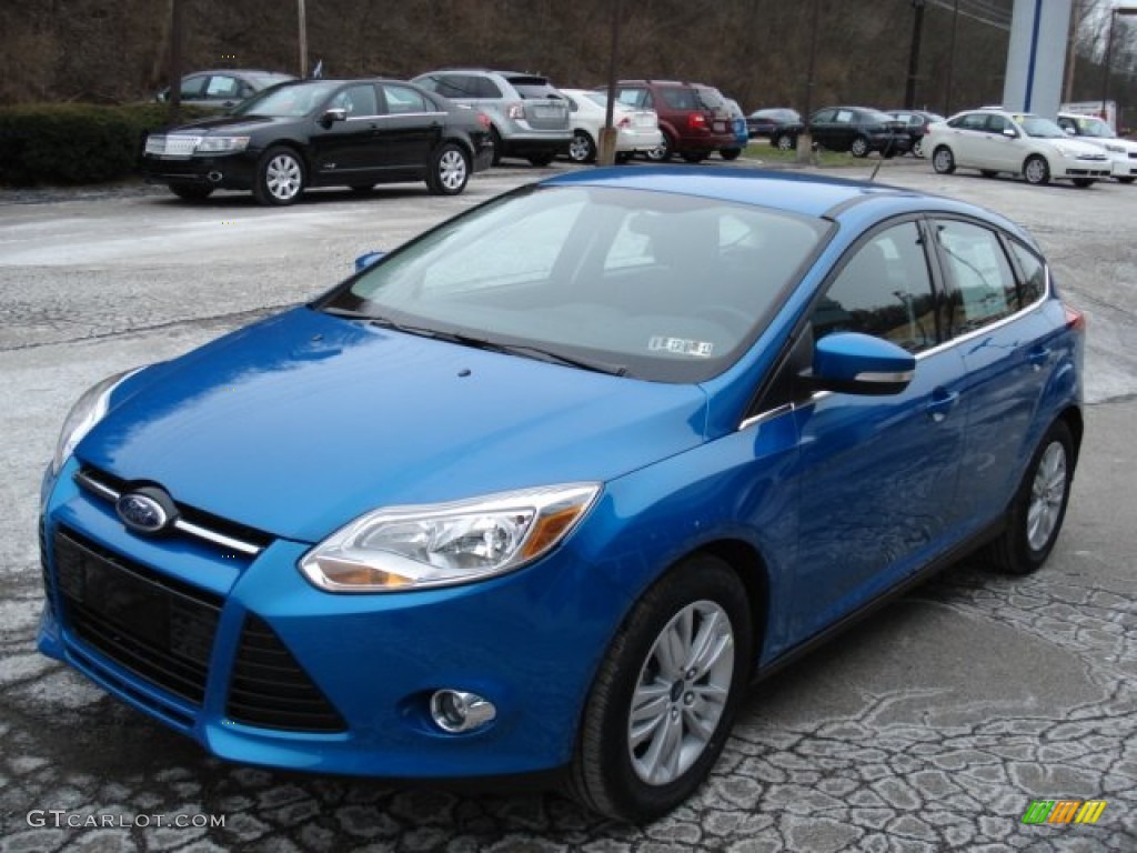 2012 Focus SEL 5-Door - Blue Candy Metallic / Stone photo #4