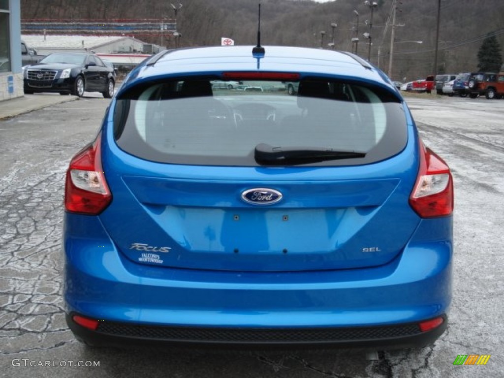 2012 Focus SEL 5-Door - Blue Candy Metallic / Stone photo #7