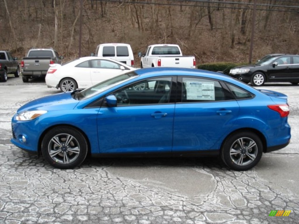 2012 Focus SE Sport Sedan - Blue Candy Metallic / Two-Tone Sport photo #5