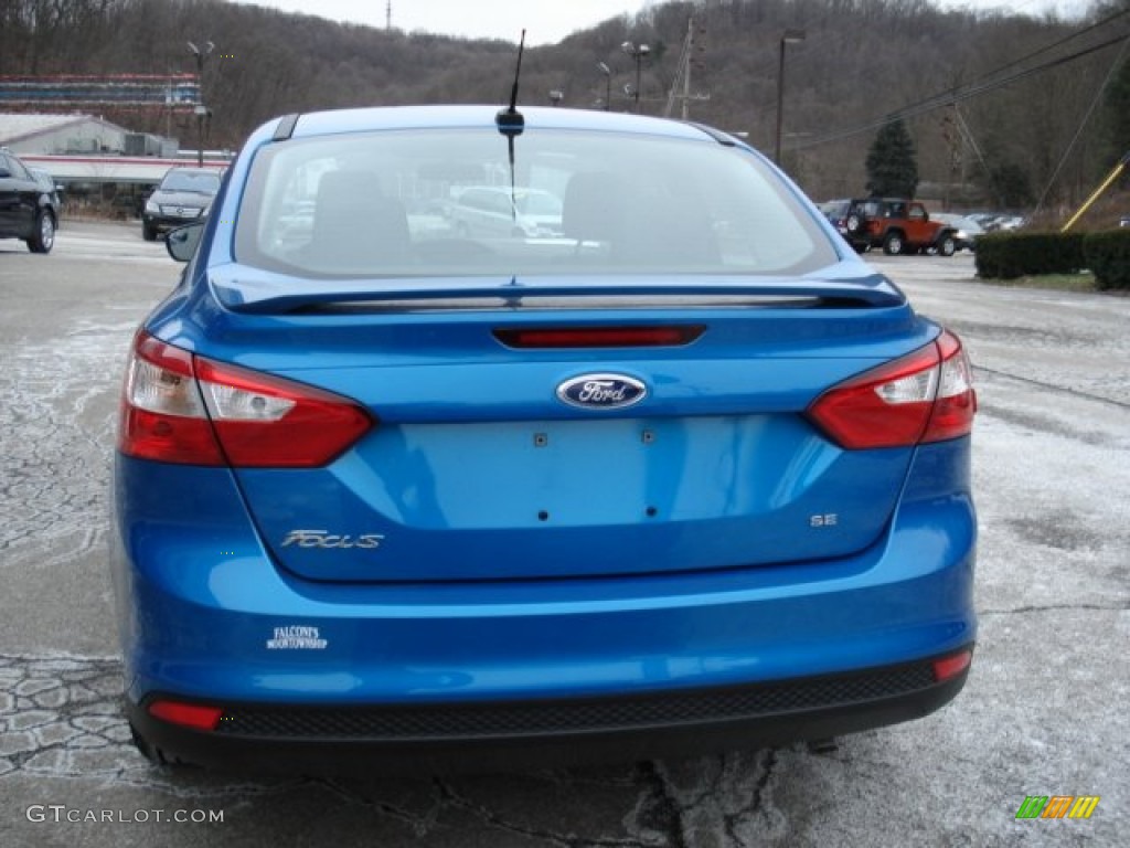 2012 Focus SE Sport Sedan - Blue Candy Metallic / Two-Tone Sport photo #7