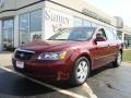 2007 Dark Cherry Red Hyundai Sonata GLS  photo #1