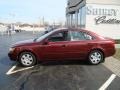 2007 Dark Cherry Red Hyundai Sonata GLS  photo #7