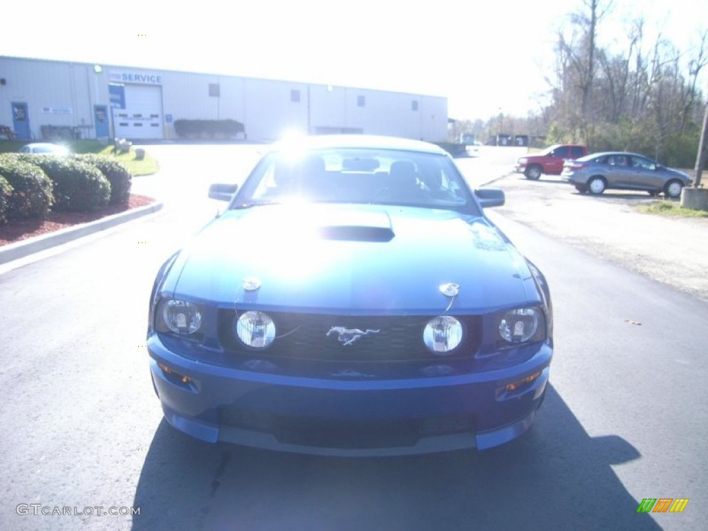 2008 Mustang GT/CS California Special Convertible - Vista Blue Metallic / Dark Charcoal/Medium Parchment photo #2