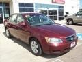 2007 Dark Cherry Red Hyundai Sonata GLS  photo #9