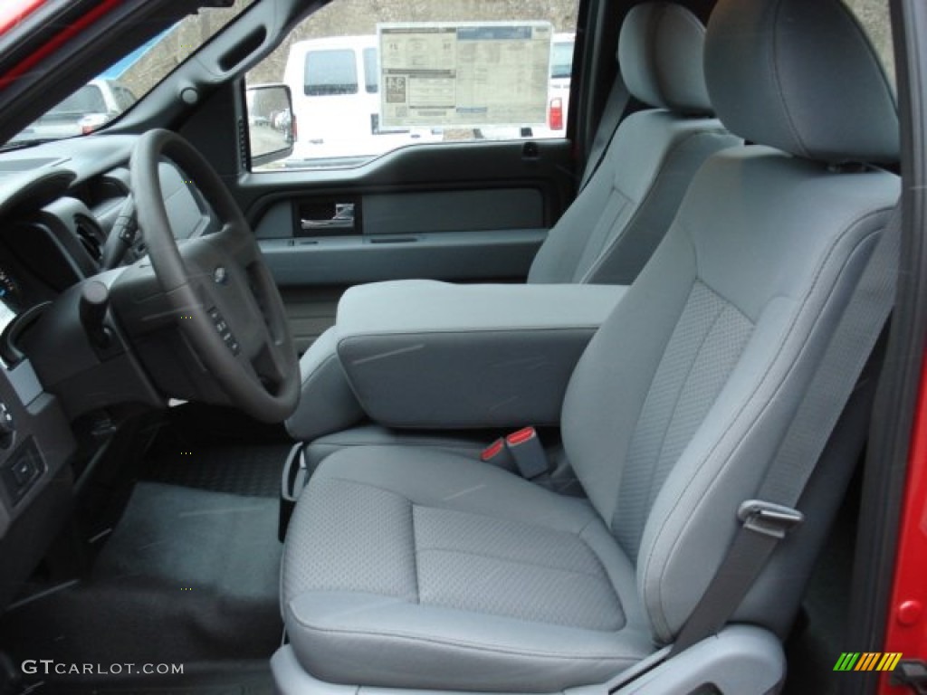 Steel Gray Interior 2012 Ford F150 XL Regular Cab 4x4 Photo #59970790