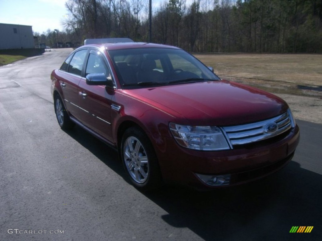 2009 Taurus Limited - Sangria Red Metallic / Medium Light Stone photo #3