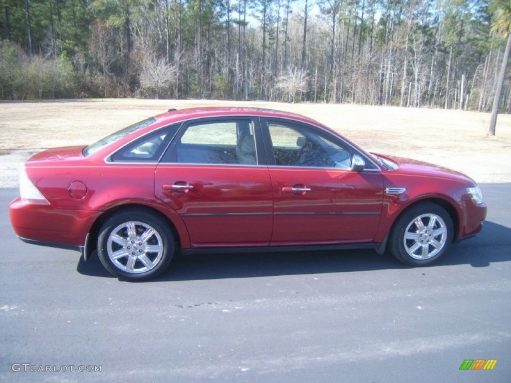 2009 Taurus Limited - Sangria Red Metallic / Medium Light Stone photo #4