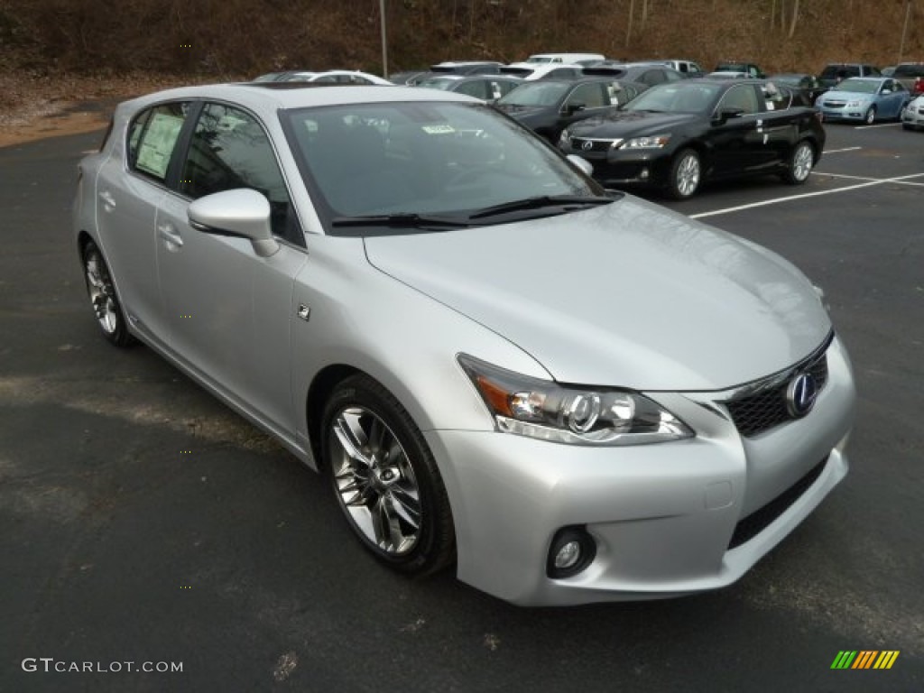 Tungsten Silver Pearl 2012 Lexus CT F Sport Special Edition Hybrid Exterior Photo #59972365
