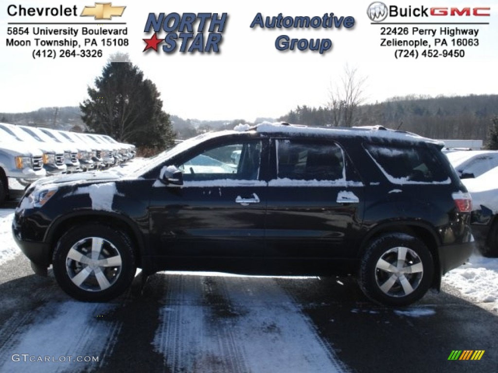 2012 Acadia SLT AWD - Carbon Black Metallic / Ebony photo #1