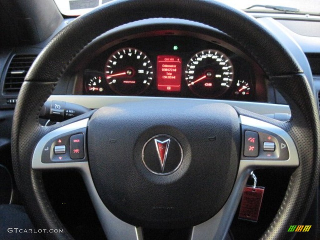 2009 Pontiac G8 GT Onyx Steering Wheel Photo #59973655