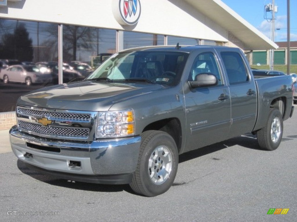 2012 Silverado 1500 LT Crew Cab 4x4 - Graystone Metallic / Ebony photo #2