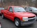 2002 Victory Red Chevrolet Silverado 1500 LS Regular Cab  photo #3