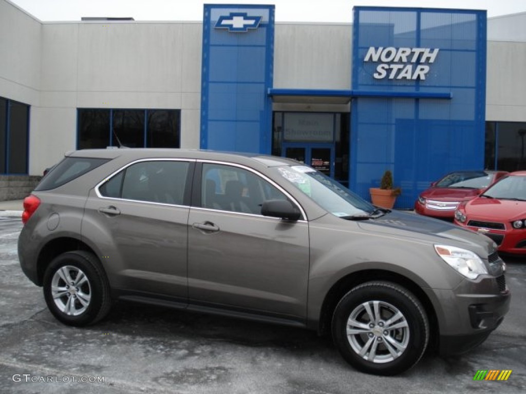 2010 Equinox LS - Mocha Steel Metallic / Jet Black/Light Titanium photo #1