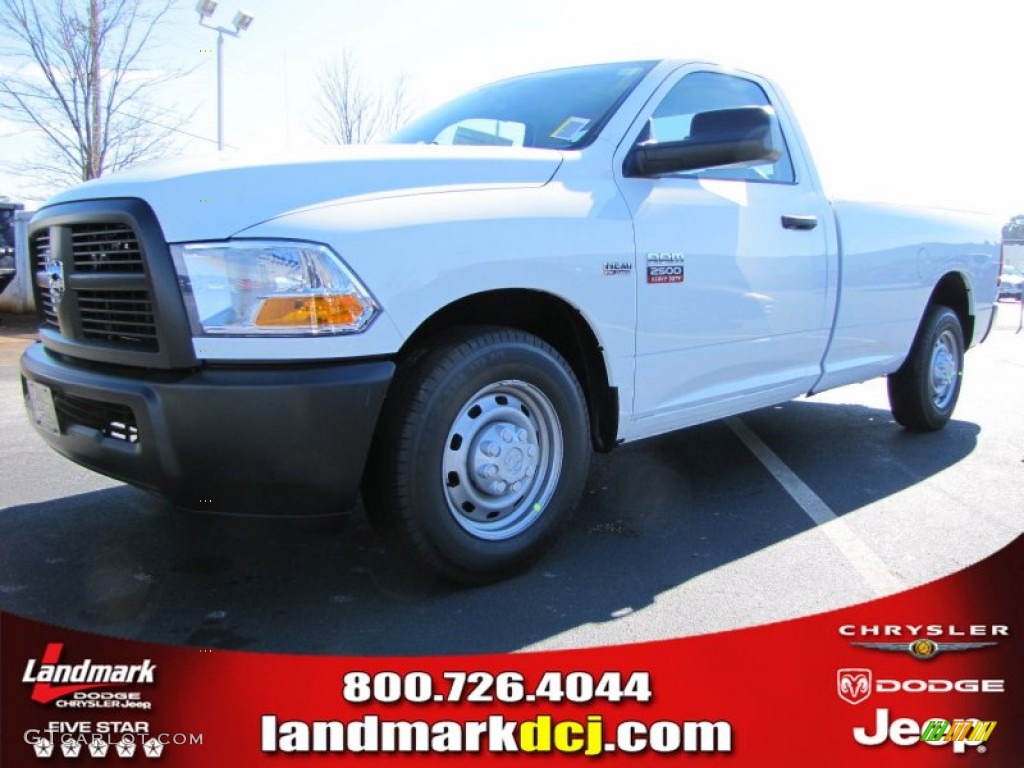 2012 Ram 2500 HD ST Regular Cab - Bright White / Dark Slate/Medium Graystone photo #1