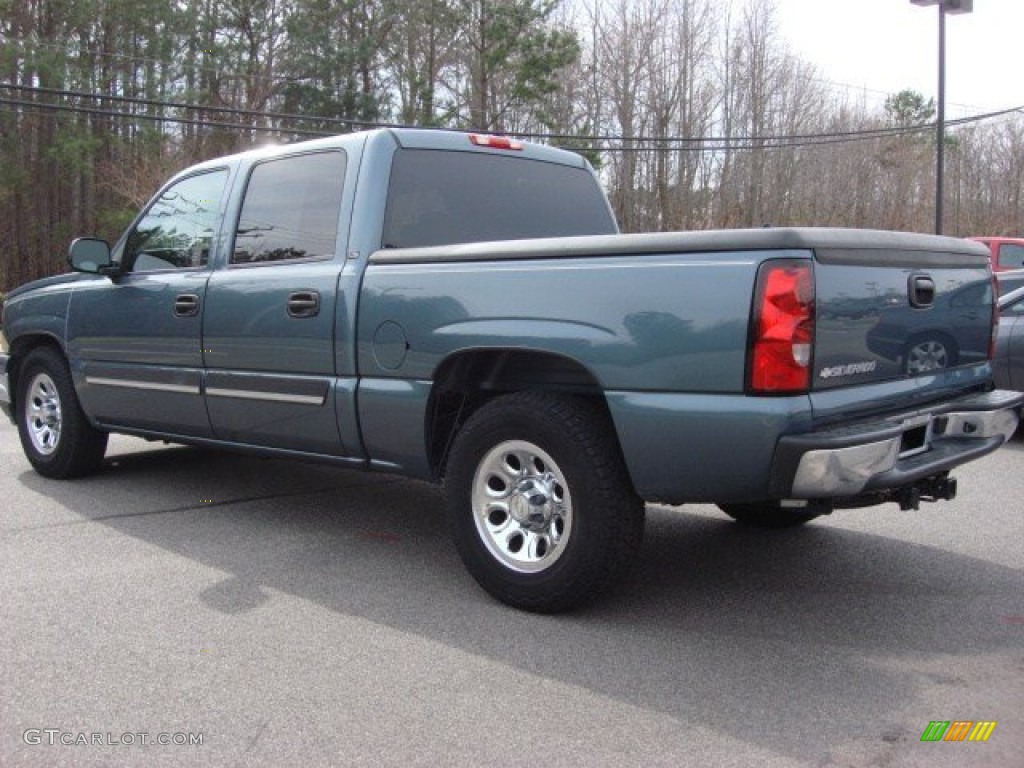 2006 Silverado 1500 LS Crew Cab - Blue Granite Metallic / Dark Charcoal photo #4