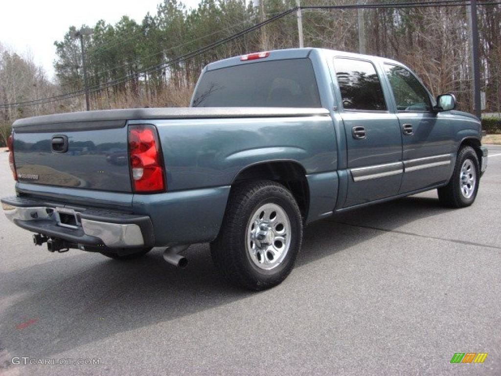 2006 Silverado 1500 LS Crew Cab - Blue Granite Metallic / Dark Charcoal photo #5