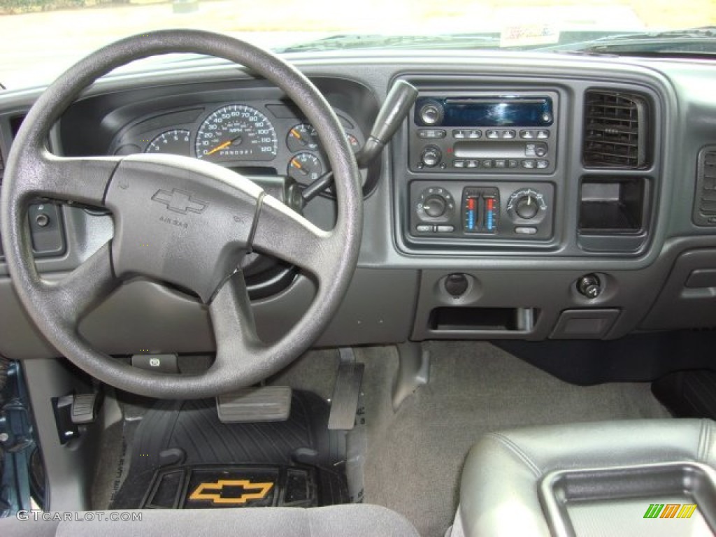 2006 Silverado 1500 LS Crew Cab - Blue Granite Metallic / Dark Charcoal photo #11