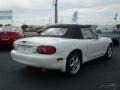 2001 Pure White Mazda MX-5 Miata Roadster  photo #3