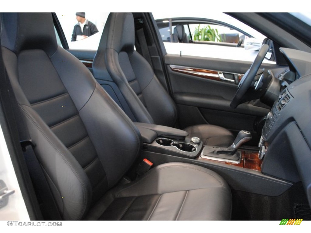 Black AMG Premium Leather Interior 2009 Mercedes-Benz C 63 AMG Photo #59979579