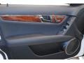 Black AMG Premium Leather 2009 Mercedes-Benz C 63 AMG Door Panel