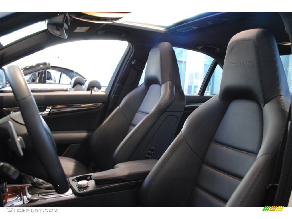 Black AMG Premium Leather Interior 2009 Mercedes-Benz C 63 AMG Photo #59979585