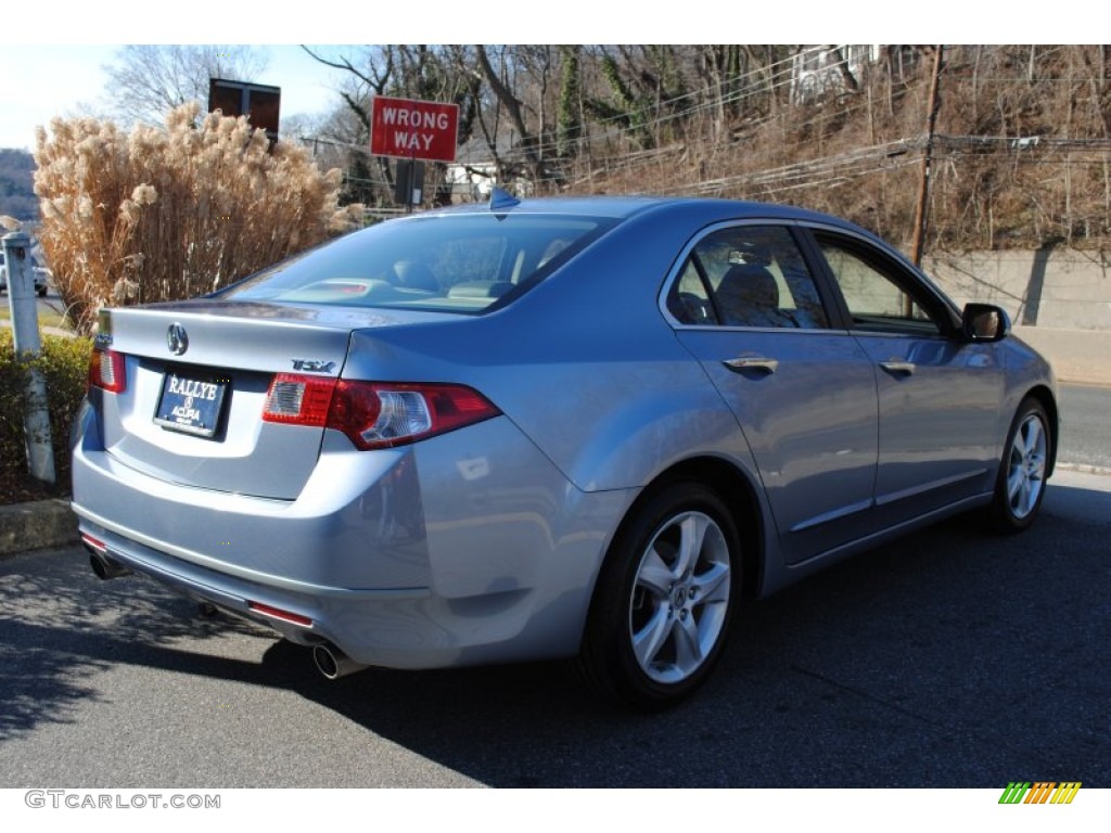 2009 TSX Sedan - Glacier Blue Metallic / Ebony photo #4