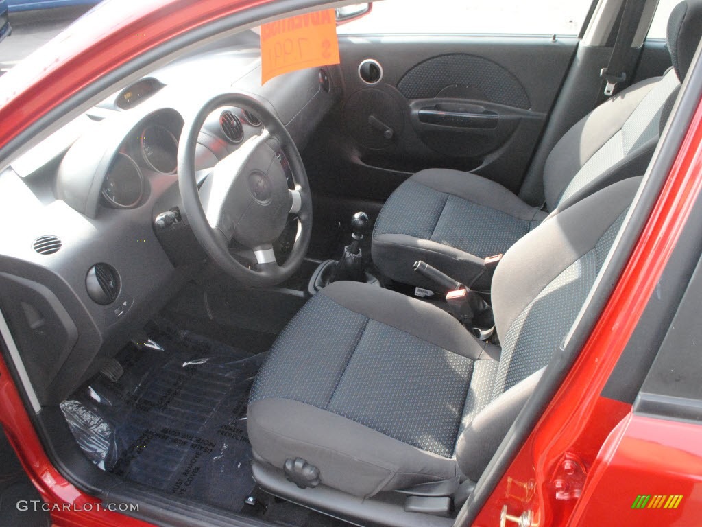 2007 Aveo 5 Hatchback - Sport Red / Charcoal Black photo #10