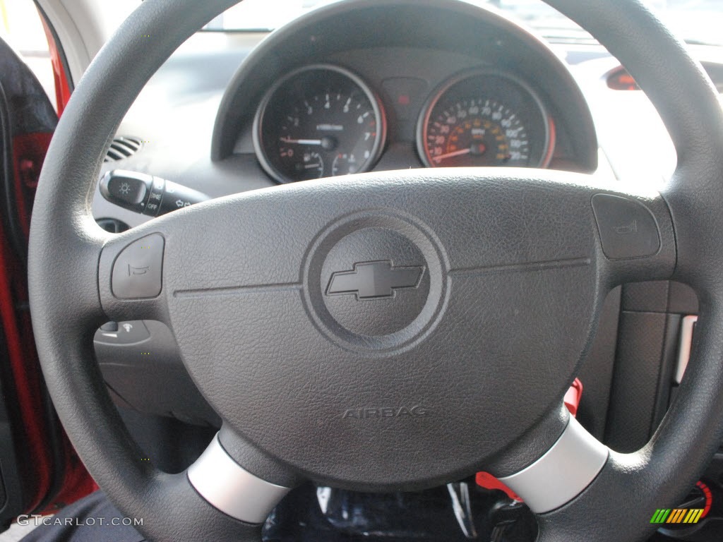 2007 Aveo 5 Hatchback - Sport Red / Charcoal Black photo #17