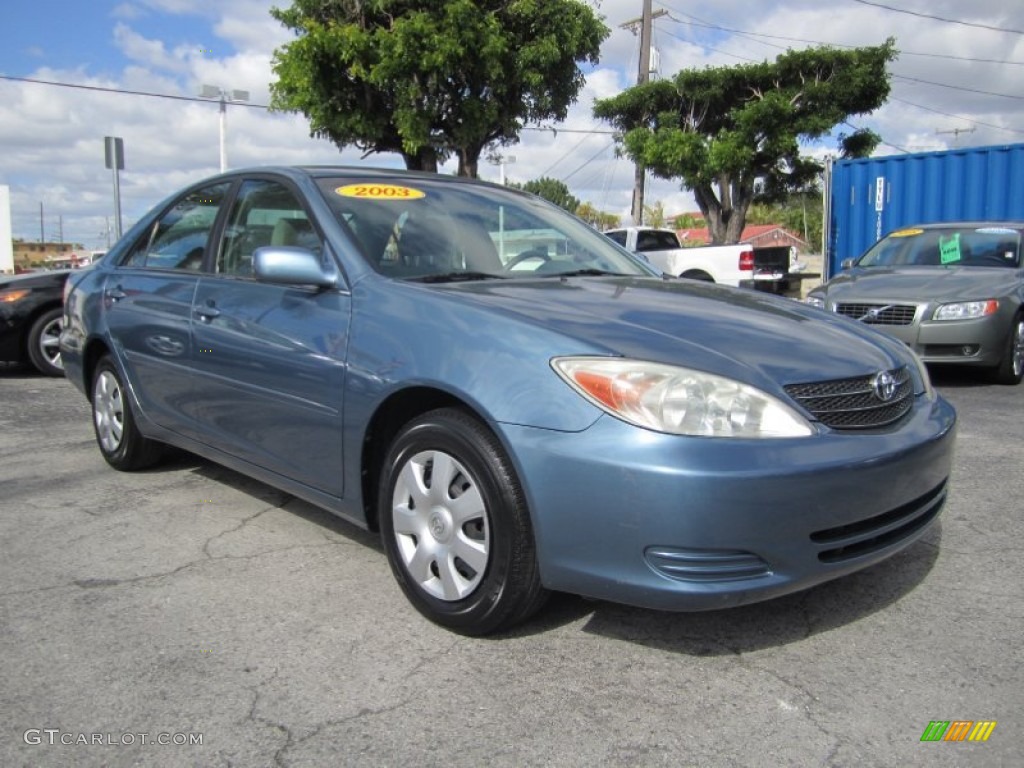 2003 Camry LE - Catalina Blue Metallic / Stone photo #1