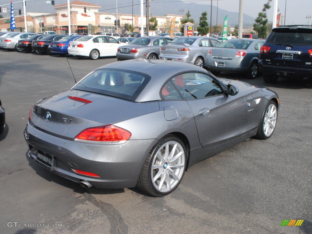 2009 Z4 sDrive35i Roadster - Space Gray Metallic / Coral Red Kansas Leather photo #7