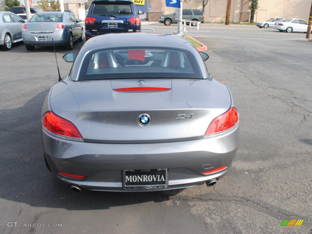 2009 Z4 sDrive35i Roadster - Space Gray Metallic / Coral Red Kansas Leather photo #8