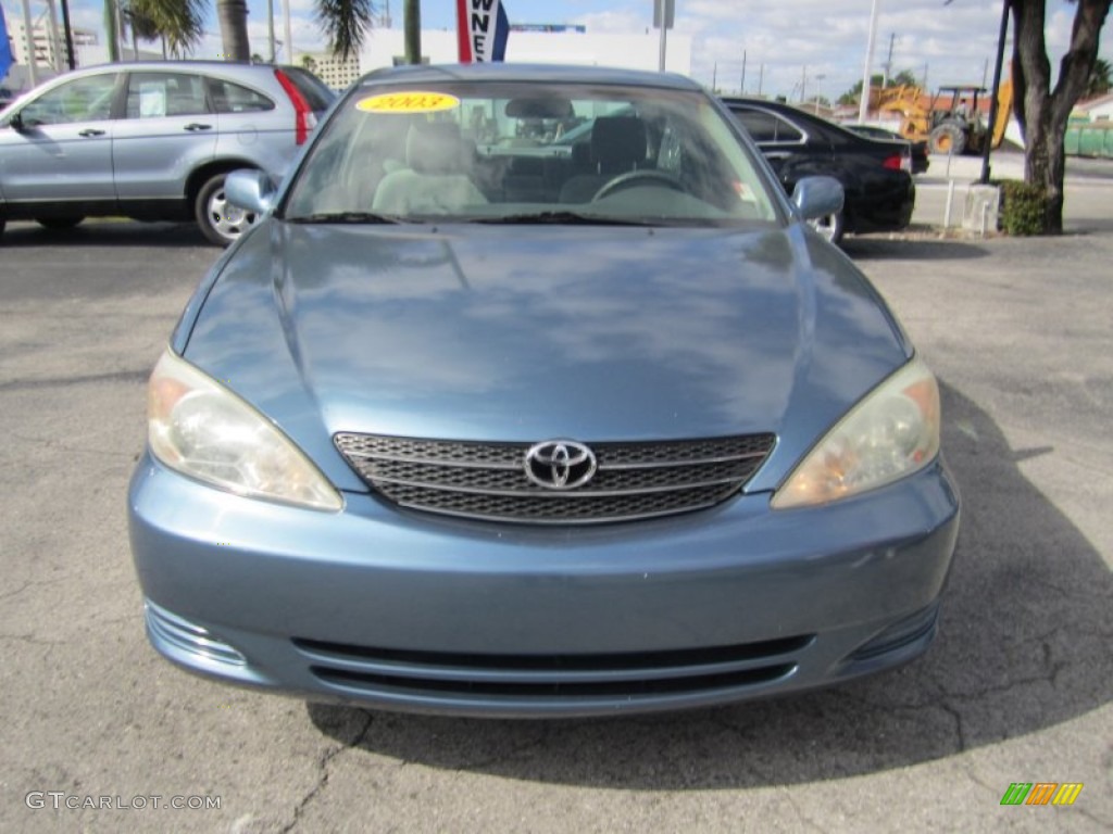 2003 Camry LE - Catalina Blue Metallic / Stone photo #8
