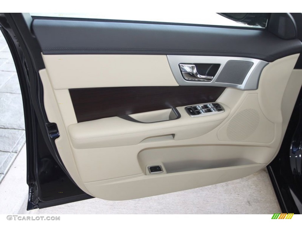 2012 Jaguar XF Standard XF Model Barley/Warm Charcoal Door Panel Photo #59983318