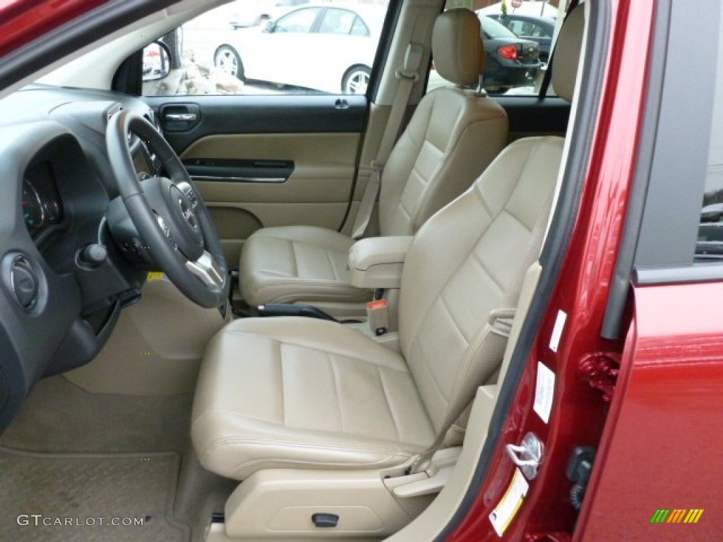 2011 Compass 2.4 Limited 4x4 - Deep Cherry Red Crystal Pearl / Dark Slate Gray/Light Pebble Beige photo #10