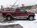 2005 Dark Toreador Red Metallic Ford F250 Super Duty Lariat SuperCab 4x4  photo #6