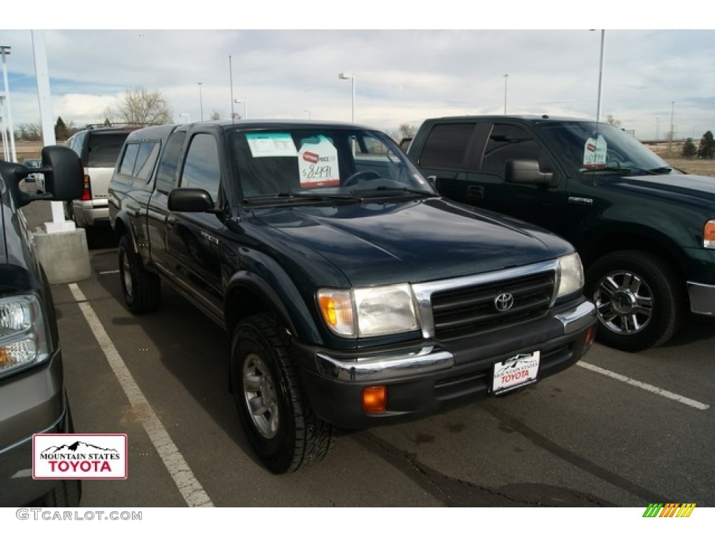 1998 Tacoma V6 Extended Cab 4x4 - Evergreen Pearl Metallic / Gray photo #1