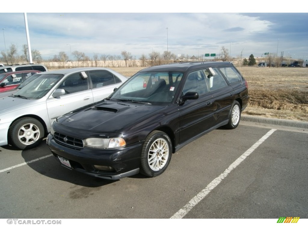 Black Granite Pearl 1998 Subaru Legacy GT Wagon Exterior Photo #59984772
