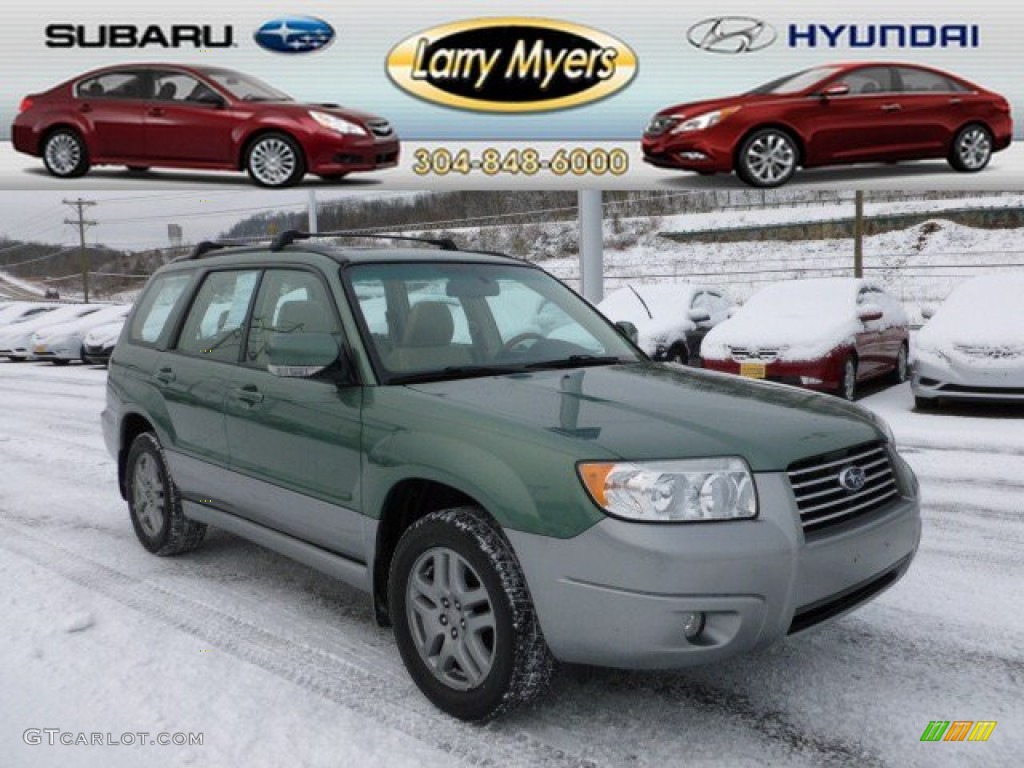 2007 Forester 2.5 X L.L.Bean Edition - Evergreen Metallic / Desert Beige photo #1