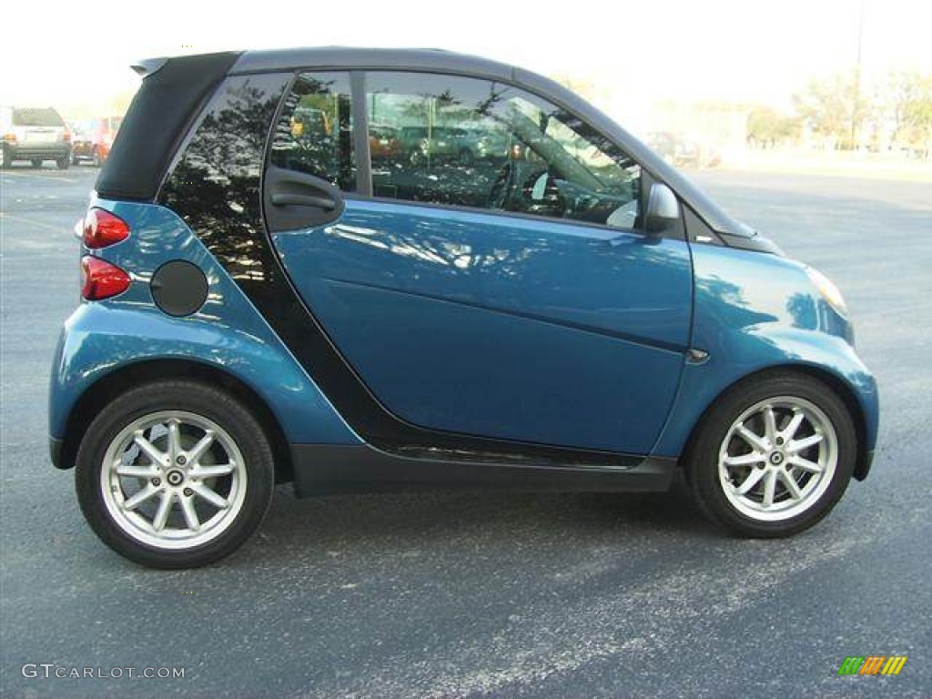 2009 fortwo passion cabriolet - Blue Metallic / Design Black photo #4