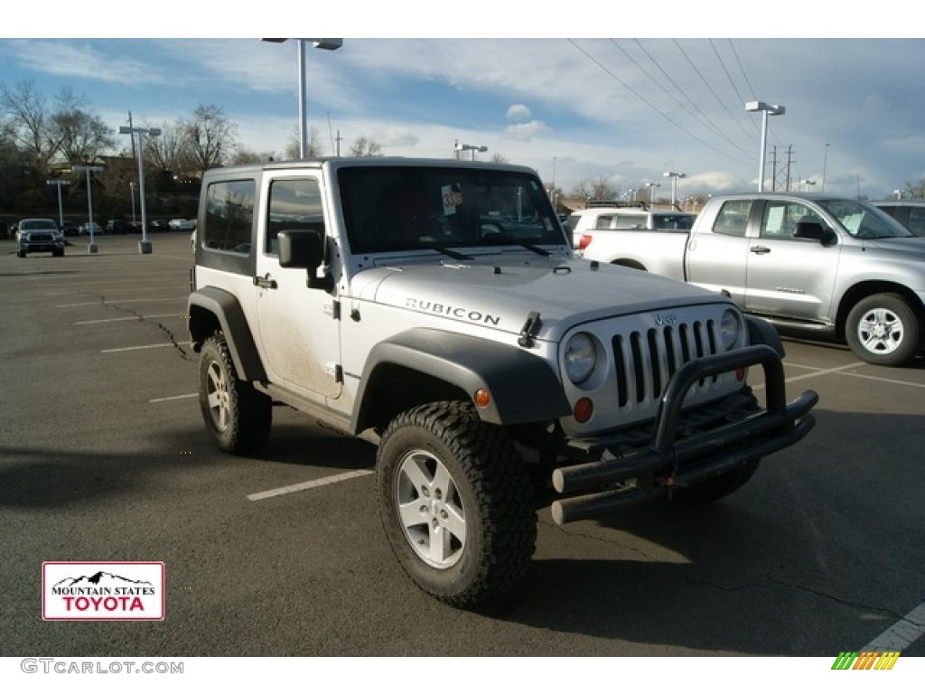 2008 Wrangler Rubicon 4x4 - Bright Silver Metallic / Dark Slate Gray/Medium Slate Gray photo #1