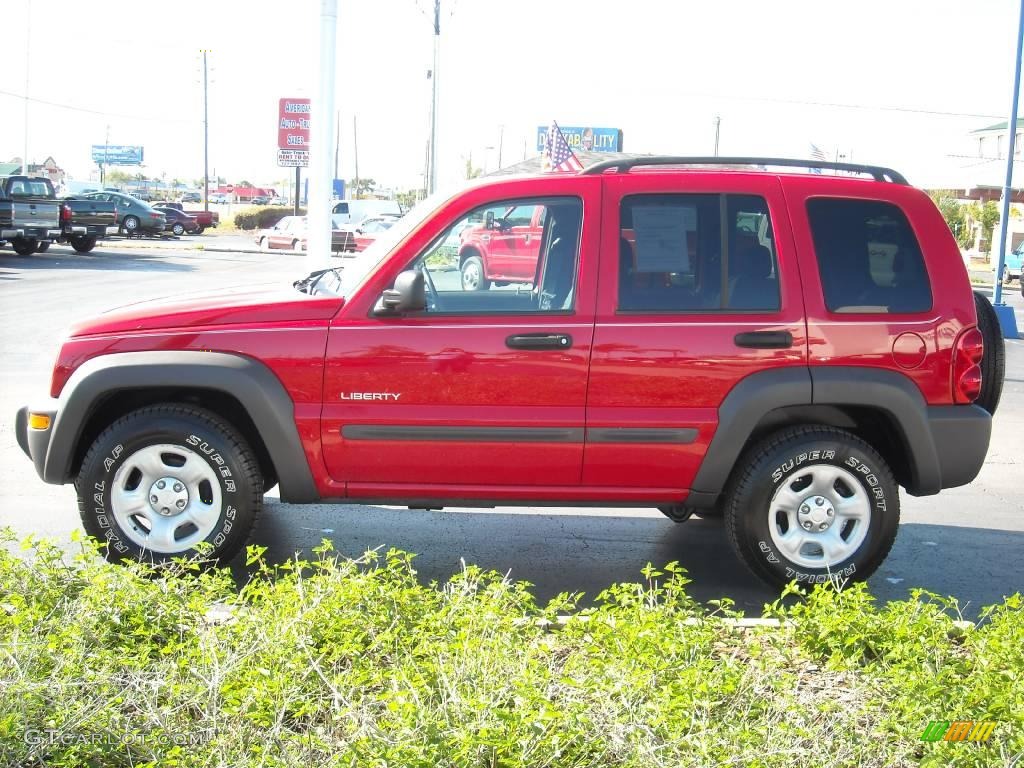 2004 Liberty Sport - Flame Red / Dark Slate Gray photo #6