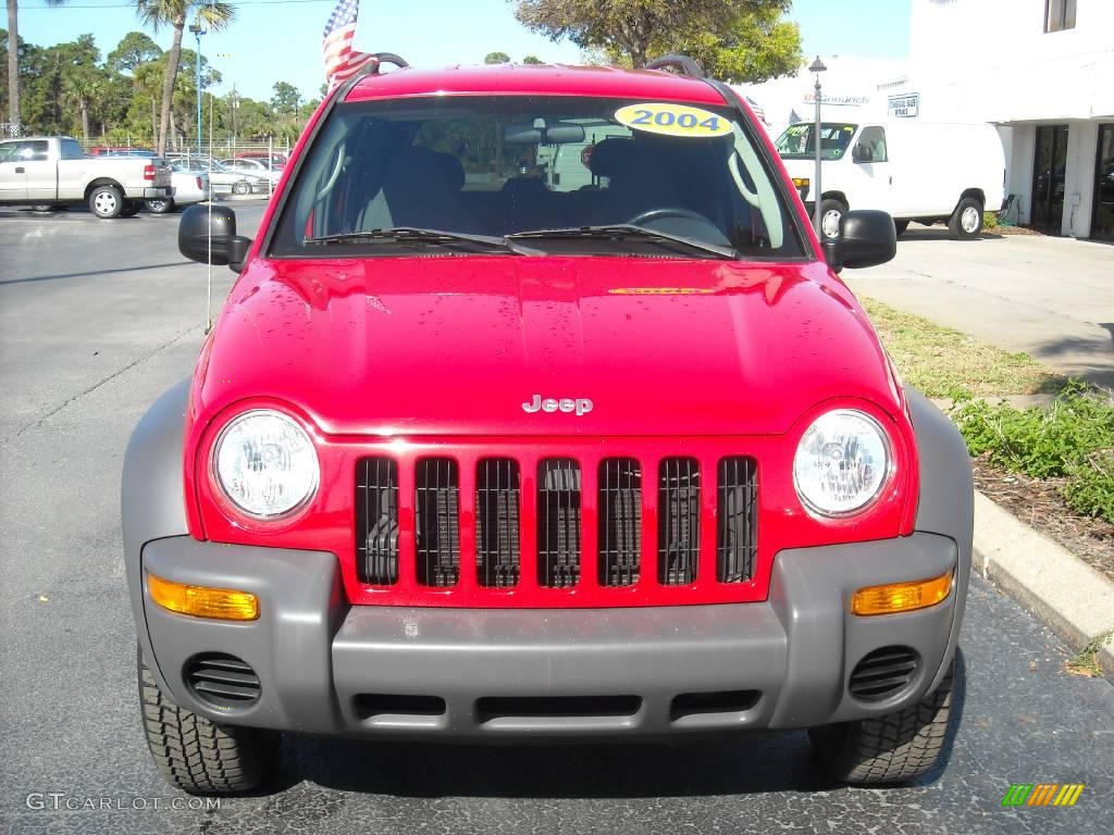 2004 Liberty Sport - Flame Red / Dark Slate Gray photo #8