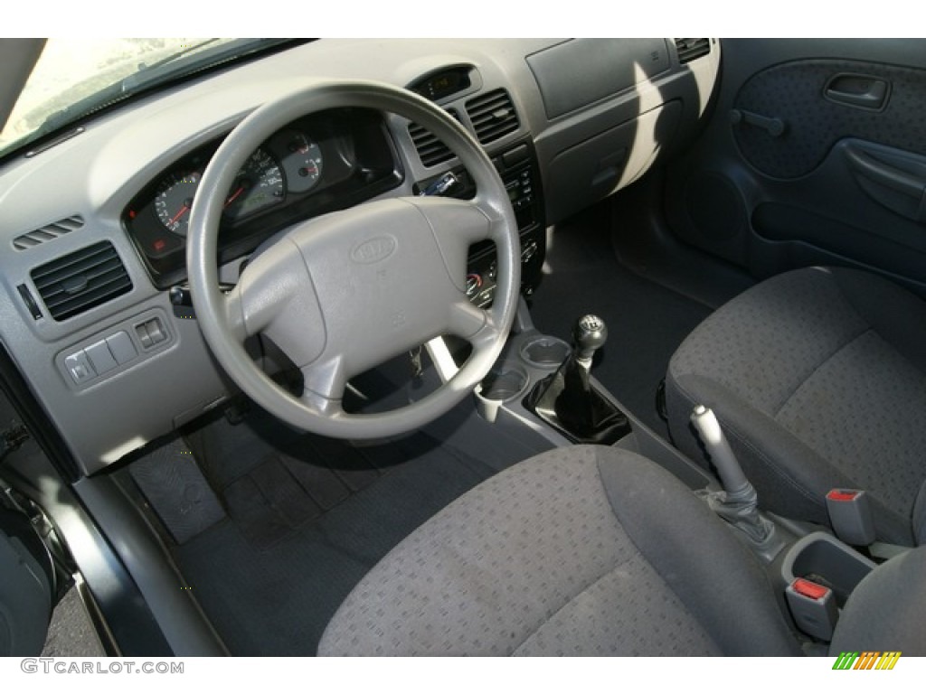 2005 Rio Sedan - Pewter Gray / Gray photo #5