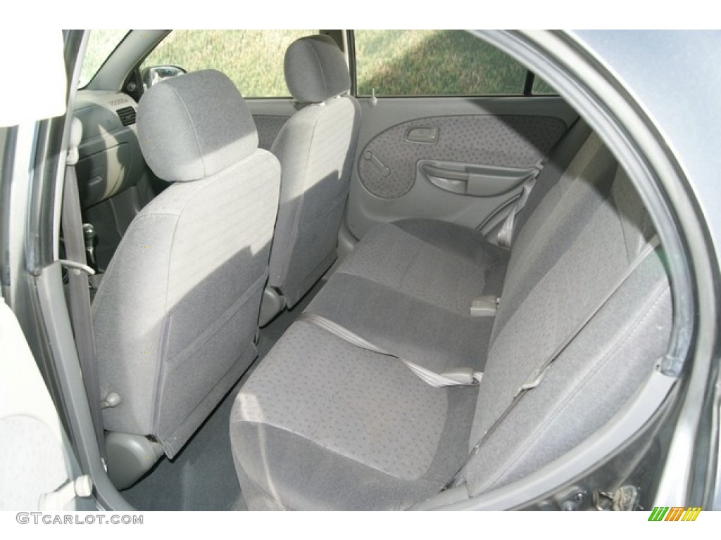 Gray Interior 2005 Kia Rio Sedan Photo #59986146