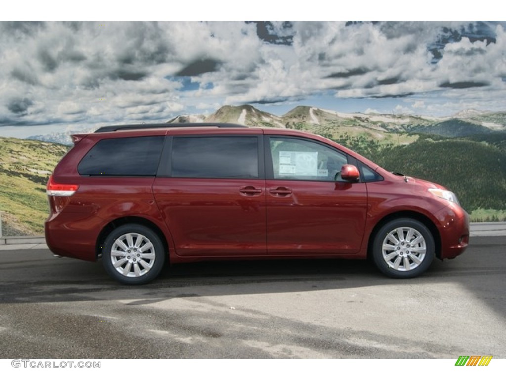 Salsa Red Pearl 2012 Toyota Sienna XLE AWD Exterior Photo #59987856