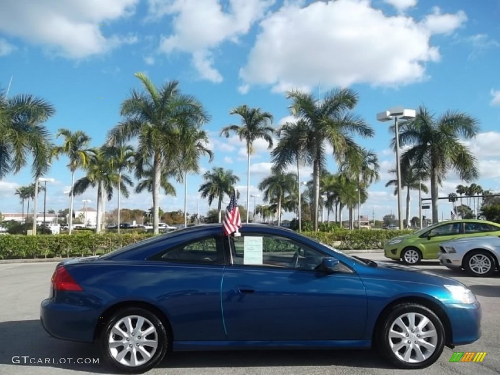 2006 Accord EX V6 Coupe - Sapphire Blue Pearl / Ivory photo #5